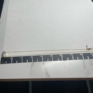 Elegant Gold Necklace with Faux Diamond Pendant